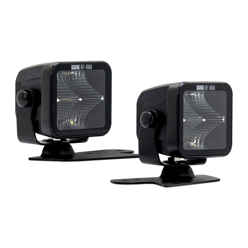 Ford Bronco Light Pods - Ditch - Borne Off-Road - 2-Piece 3x3 Spot - `21-`27